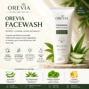 OREVIA FACEWASH WITH ALOEVERA